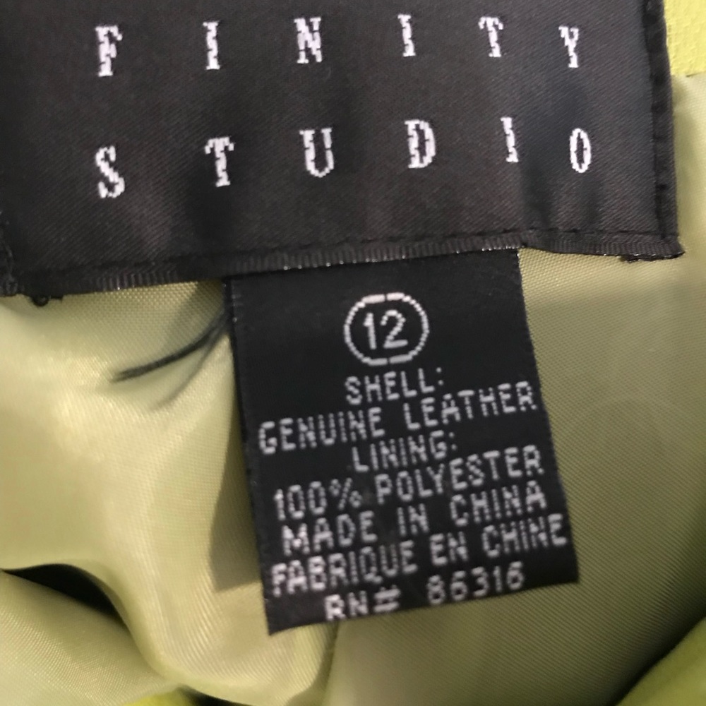 Finity Studio Leather Slacks - Picture 3 of 3